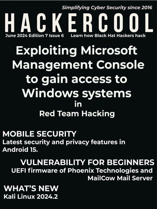 Title details for Hackercool Magazine by Hackercool Cybersecurity OPC Pvt Ltd - Available